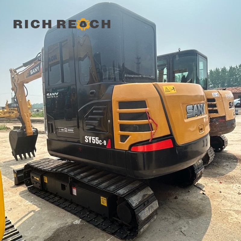 Hydraulic system components of a 2020 SANY 55C-9 excavator, priced at $12,500